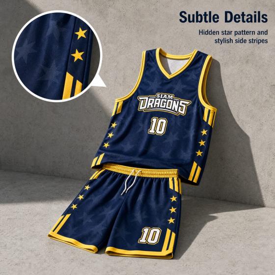 Custom Name Number Basketball Jersey Set, White Black Gold Contrast Uniform