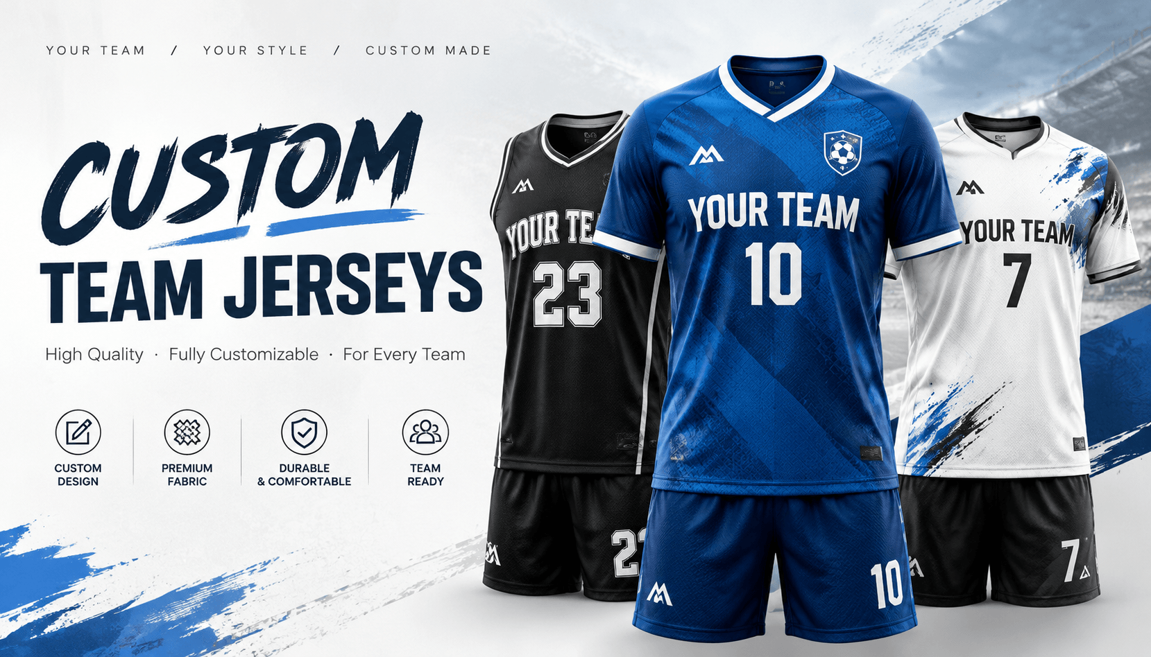Custom Team Jerseys with Names & Numbers | RosterRig